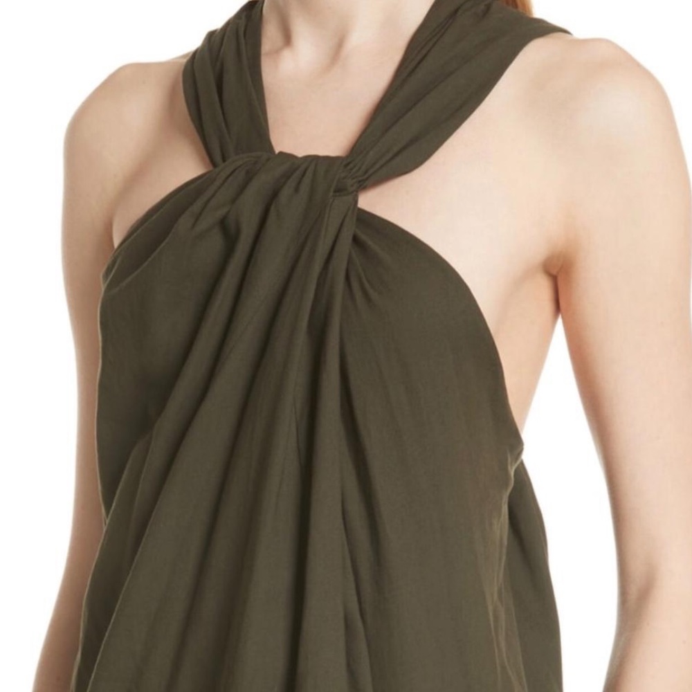 Vince front twisthalter dress